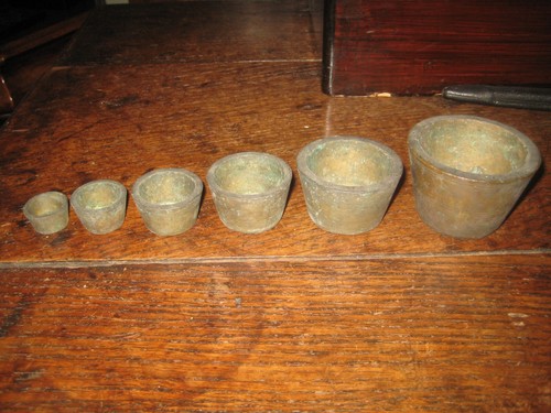 Antique set brass - antique, 6